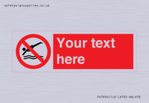 PV7694: Custom prohibition No diving