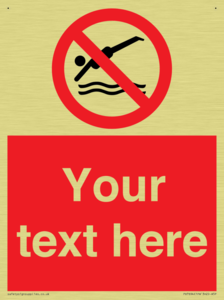 PV7694: Custom prohibition No diving