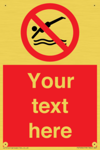 PV7694: Custom prohibition No diving