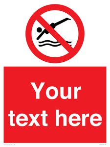 PV7694: Custom prohibition No diving