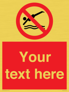 PV7694: Custom prohibition No diving