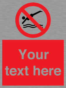 PV7694: Custom prohibition No diving