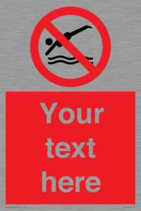PV7694: Custom prohibition No diving