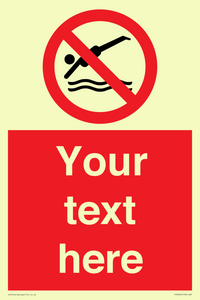 PV7694: Custom prohibition No diving