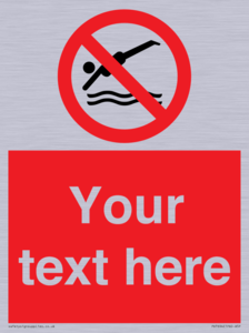 PV7694: Custom prohibition No diving