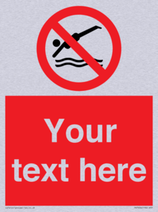 PV7694: Custom prohibition No diving