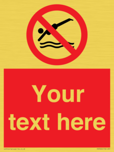 PV7694: Custom prohibition No diving