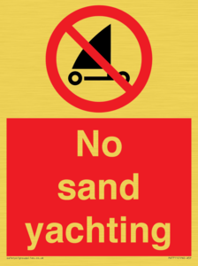 PV7711: No sand yachting