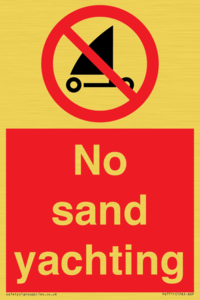 PV7711: No sand yachting