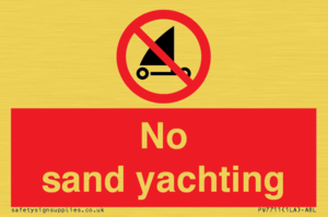 PV7711: No sand yachting