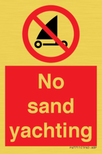 PV7711: No sand yachting