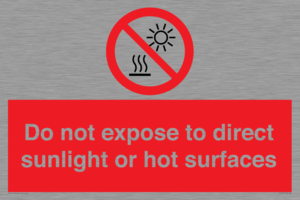 PV7712: Do not expose to direct sunlight or hot surfaces