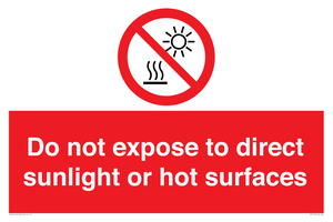 PV7712: Do not expose to direct sunlight or hot surfaces