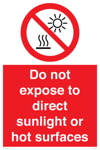 PV7712: Do not expose to direct sunlight or hot surfaces