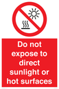 PV7712: Do not expose to direct sunlight or hot surfaces