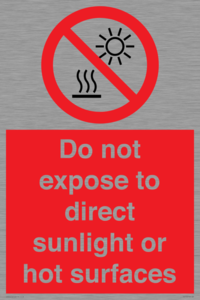 PV7712: Do not expose to direct sunlight or hot surfaces