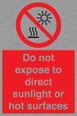PV7712: Do not expose to direct sunlight or hot surfaces