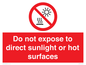 PV7712: Do not expose to direct sunlight or hot surfaces