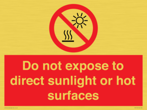 PV7712: Do not expose to direct sunlight or hot surfaces