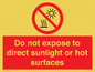 PV7712: Do not expose to direct sunlight or hot surfaces