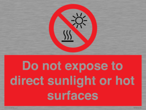 PV7712: Do not expose to direct sunlight or hot surfaces