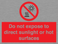 PV7712: Do not expose to direct sunlight or hot surfaces