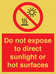 PV7712: Do not expose to direct sunlight or hot surfaces