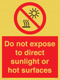 PV7712: Do not expose to direct sunlight or hot surfaces