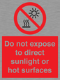 PV7712: Do not expose to direct sunlight or hot surfaces