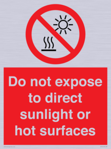 PV7712: Do not expose to direct sunlight or hot surfaces