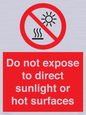 PV7712: Do not expose to direct sunlight or hot surfaces