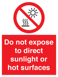 PV7712: Do not expose to direct sunlight or hot surfaces