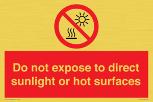 PV7712: Do not expose to direct sunlight or hot surfaces
