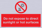 PV7712: Do not expose to direct sunlight or hot surfaces