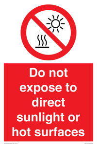 PV7712: Do not expose to direct sunlight or hot surfaces