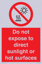 PV7712: Do not expose to direct sunlight or hot surfaces