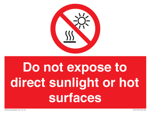 PV7712: Do not expose to direct sunlight or hot surfaces