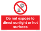 PV7712: Do not expose to direct sunlight or hot surfaces