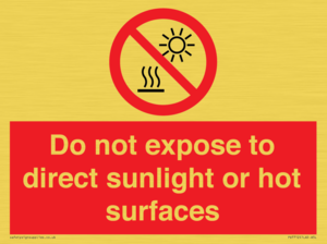 PV7712: Do not expose to direct sunlight or hot surfaces