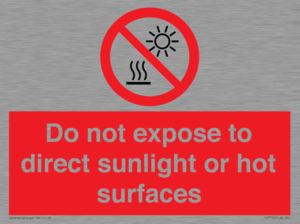 PV7712: Do not expose to direct sunlight or hot surfaces