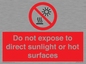 PV7712: Do not expose to direct sunlight or hot surfaces