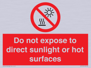 PV7712: Do not expose to direct sunlight or hot surfaces