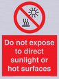 PV7712: Do not expose to direct sunlight or hot surfaces