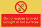 PV7712: Do not expose to direct sunlight or hot surfaces