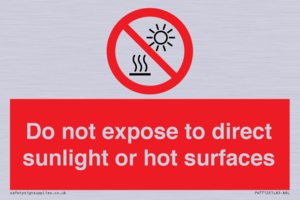 PV7712: Do not expose to direct sunlight or hot surfaces