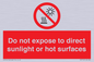 PV7712: Do not expose to direct sunlight or hot surfaces