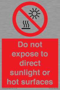 PV7712: Do not expose to direct sunlight or hot surfaces