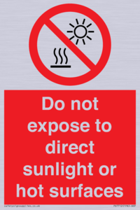 PV7712: Do not expose to direct sunlight or hot surfaces