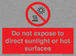 PV7712: Do not expose to direct sunlight or hot surfaces