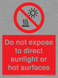 PV7712: Do not expose to direct sunlight or hot surfaces